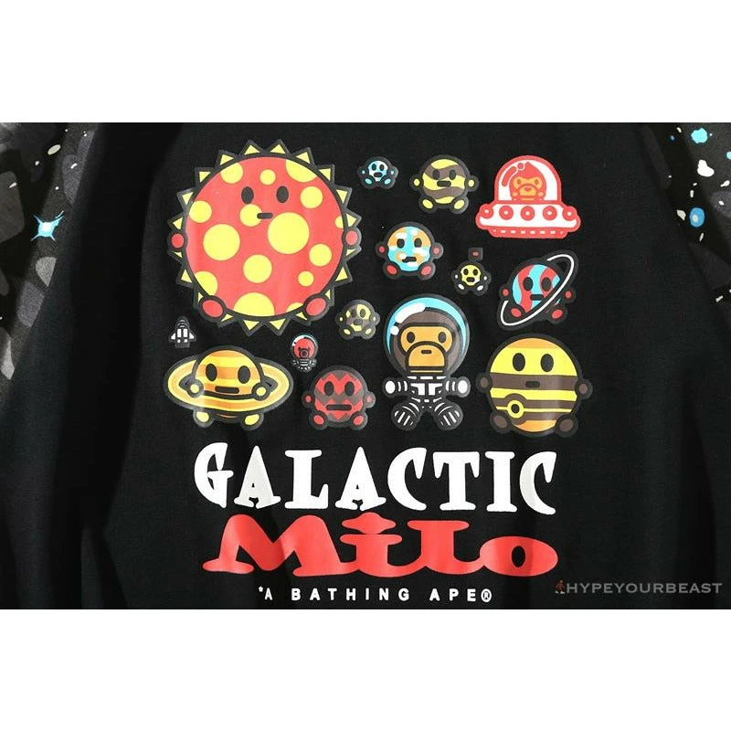 Hypeyourbeast Clothes BAPE Baby Milo Galaxy Astronaut Luminous Tee Shirt 'BLACK' 4 Hypeyourbeast Clothes BAPE Baby Milo Galaxy Astronaut Luminous Tee Shirt 'BLACK'