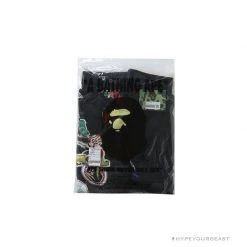 Hypeyourbeast BAPE Badge LOGO Sticker Style Stitching Pants