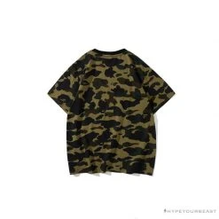 Hypeyourbeast BAPE KIDS Color Ape Head Camouflage Tee Shirt 'GREEN' Clothes