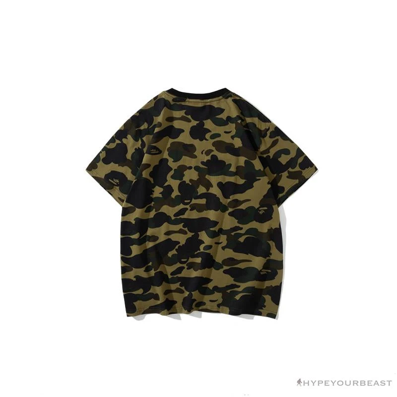 Hypeyourbeast BAPE KIDS Color Ape Head Camouflage Tee Shirt 'GREEN' Clothes 2 Hypeyourbeast BAPE KIDS Color Ape Head Camouflage Tee Shirt 'GREEN' Clothes