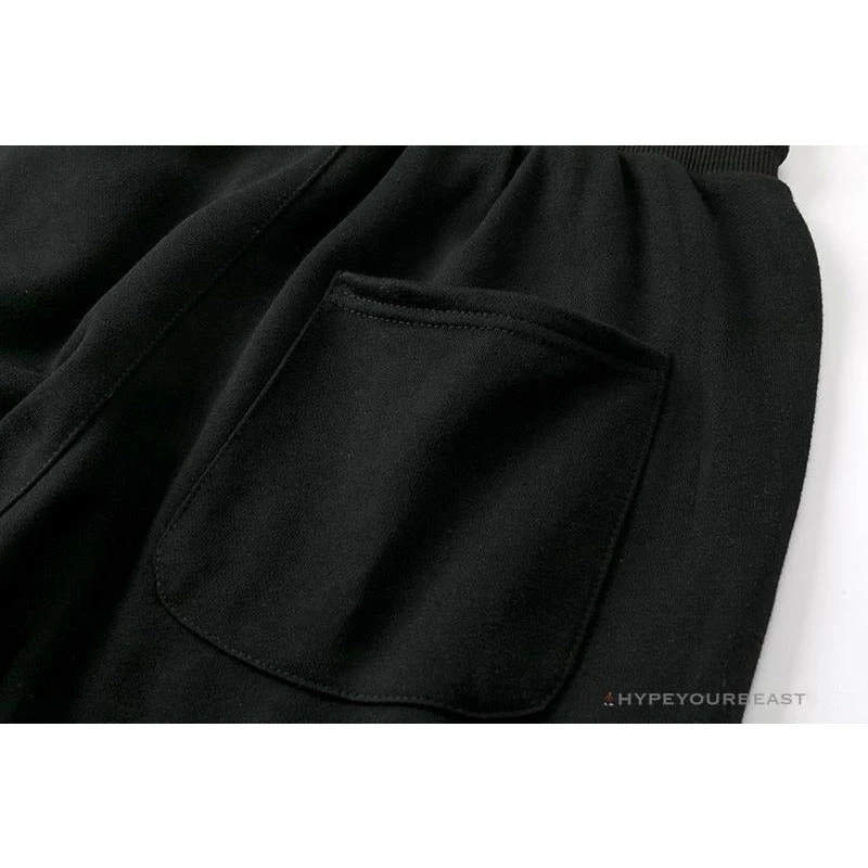 Hypeyourbeast BAPE Classic Ape Head Embroidered Standard Cotton Terry Pants 'BLACK' Clothes 8 Hypeyourbeast BAPE Classic Ape Head Embroidered Standard Cotton Terry Pants 'BLACK' Clothes
