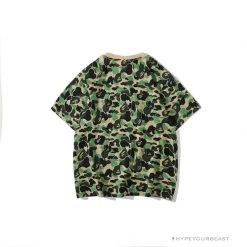 Hypeyourbeast BAPE Ape Head Star Camouflage Shading Tee Shirt 'GREEN'