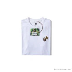 Hypeyourbeast Clothes BAPE Readymade Small Bee Camouflage Letter Tee Shirt 'PINK'