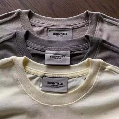 Hypeyourbeast T-Shirts FOG 'ESSENTIALS' Tee Shirt Cream