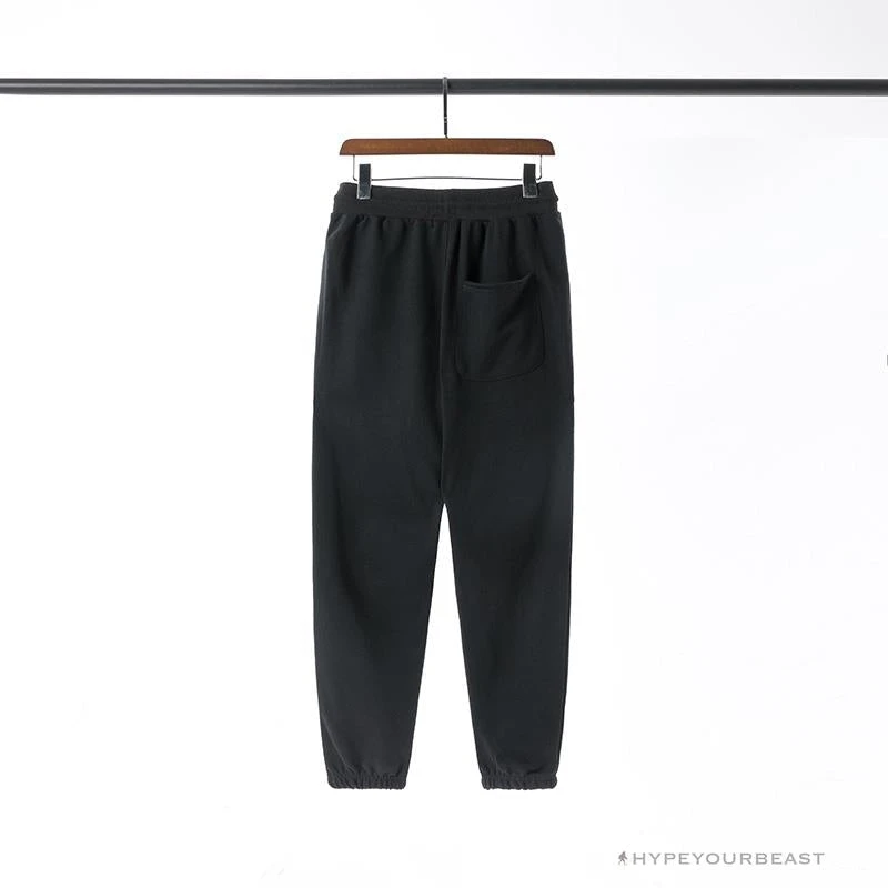 Hypeyourbeast BAPE Classic Ape Head Embroidered Standard Cotton Terry Pants 'BLACK' Clothes 2 Hypeyourbeast BAPE Classic Ape Head Embroidered Standard Cotton Terry Pants 'BLACK' Clothes