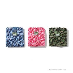 HypeYourBeast Clothes BAPE Camo Hoodie Shark Head PINK