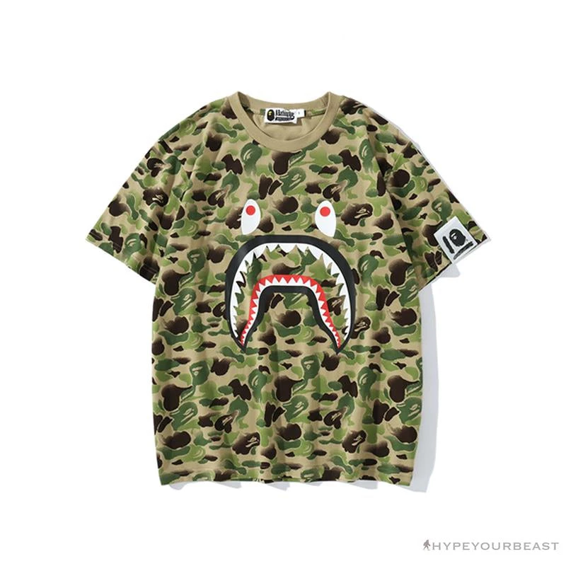 Hypeyourbeast BAPE Chinese Style Ink 10th Anniversary Camouflage Tee Shirt 'GREEN' 1 Hypeyourbeast BAPE Chinese Style Ink 10th Anniversary Camouflage Tee Shirt 'GREEN'