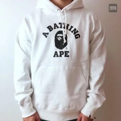 Hypeyourbeast Clothes BAPE X Bathing Ape Head Hoodie 'WHITE' 19 Hypeyourbeast Clothes BAPE X Bathing Ape Head Hoodie 'WHITE'