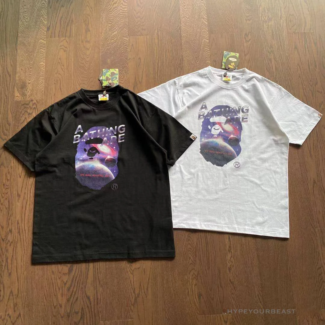 Hypeyourbeast Bape Tee Shirt Black Galaxy 1 Hypeyourbeast Bape Tee Shirt Black Galaxy