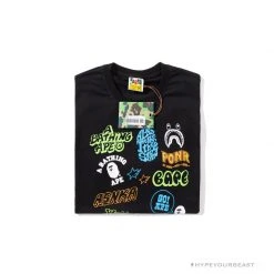 Hypeyourbeast BAPE Street Graffiti Tee Shirt 'BLACK'