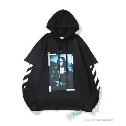 HypeYourBeast Off White Hoodie Mona Lisa Hoodies & Jackets