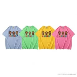 Hypeyourbeast BAPE Baby Milo Watermelon Little Monkey Tee Shirt 'YELLOW' Clothes