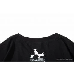 Hypeyourbeast Clothes BAPE Little Ape Head Tom And Jerry Chase Tee Shirt 'BLACK'