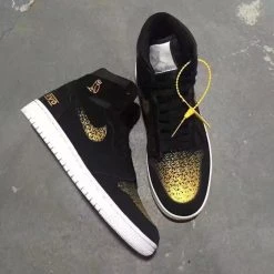 Hypeyourbeast Air Jordan 1 High 'OVO Gold / Black'