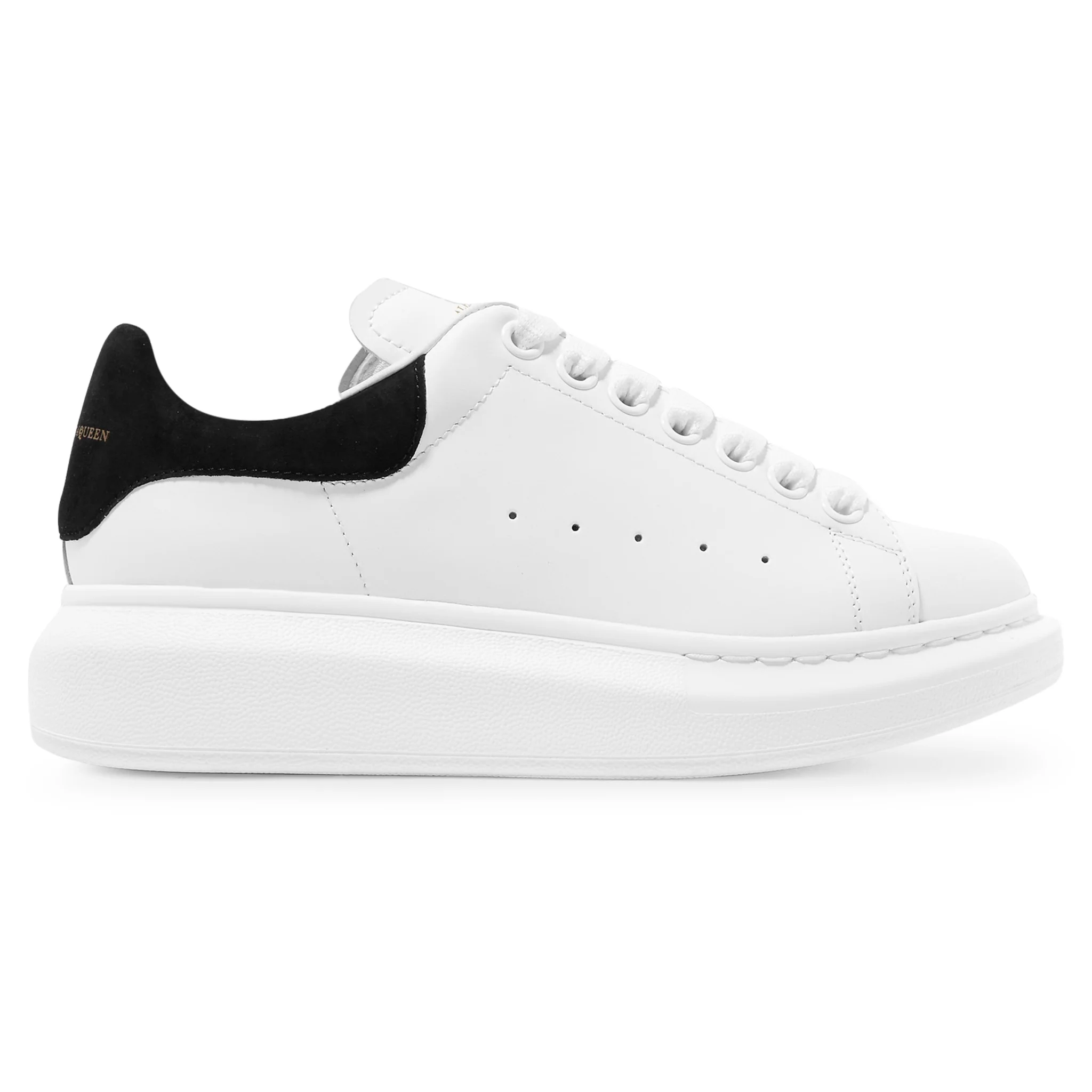 Hypeyourbeast Sales Shop -Hypeyourbeast Sales Shop alexander mcqueen raised sole white black suede sneaker p0001s Side